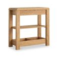 Clearance - Thurlestone Curved Sofa Side Table - Oak - FSS16978
