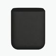 Flat Top Square Side Table - Pitted Charcoal