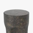 Pinch Round Side Table - Brown Slate and Concrete