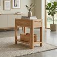 Stockholm Compact Side Table - 1 Drawer - Oak