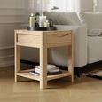 Stockholm Side Table - 1 Drawer - Square - Oak