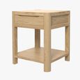 Stockholm Side Table - 1 Drawer - Square - Oak