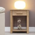 Opus Lamp Table - 1 Drawer - Oak