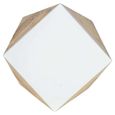 Alfie Side Table - Hexagon - White - Mango Wood