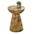 Surrey Side Table - Round - Solid Mango Wood