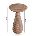 Valencia Side Table - Round - Curved - Mango Wood