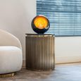 Ironville Brass Ribbed Round Side Table