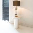Bloomstone White Lime Plaster Round Side Table