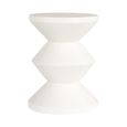 Bloomstone White Lime Plaster Round End Table