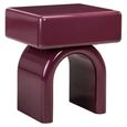 Bennet End Table - 1 Drawer - Burgundy