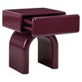 Bennet End Table - 1 Drawer - Burgundy