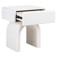 Bennet End Table - 1 Drawer - White