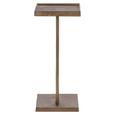 Foley End Table - Square - Antique Brass - Aluminium