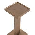 Foley End Table - Square - Antique Brass - Aluminium