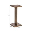 Foley End Table - Square - Antique Brass - Aluminium