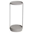 Reed Outdoor End Table - Round - Light Beige - Aluminium