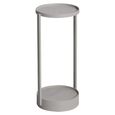 Reed Outdoor End Table - Round - Light Beige - Aluminium