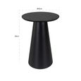 Jazz Black Round Side Table