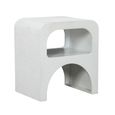 Geo White A Shape End Table