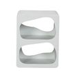 Geo White Block Side Table