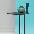 Acero Metal Side Table - Black