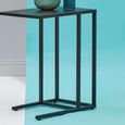 Acero Metal Side Table - Black