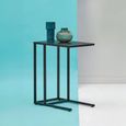Acero Metal Side Table - Black