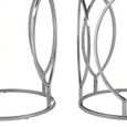 Agra Side Tables - Set of 2 - Mango Wood and Metal - Round