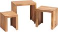 Ajmer Light Mango Wood Nest of 3 Tables