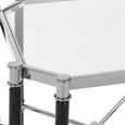 Allessi End Table - Clear Glass and Chrome - Octagonal