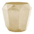 Allure Diamond Cut End Table - Champagne Gold -