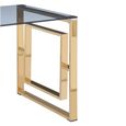 Allure End Table - Square - Clear Glass - Gold Base