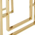 Allure End Table - Square - Clear Glass - Gold Base