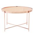 Allure Large Side Table - Round - Pink Mirrored
