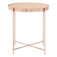 Allure Side Table - Round - Pink Mirrored