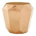 Allure Diamond Cut End Table - Rose Gold -