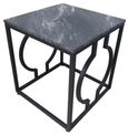 Alora End Table - Square - Black Metal