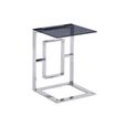 Apex End Table - Square - Smoked Glass and Chrome