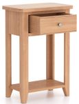 Arden Oak 1 Drawer Telephone Table