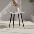 Argenta End Table - Grey Sintered Stone