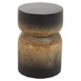Arlo Side Table - Round - Black Ombre Wood