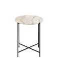 Avila Side Table - Small - Round - White Marble