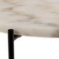 Avila Side Table - Small - Round - White Marble