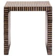 Bambusa Side Table - Square - Bamboo Inlay