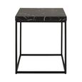 Barossa Side Table - Square - Black Marble Effect