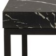Barossa Side Table - Square - Black Marble Effect