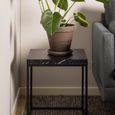 Barossa Black Marble Side Table