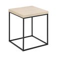 Barossa Side Table - Square - Travertine Effect