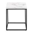 Barossa Side Table - Square - White Marble Effect