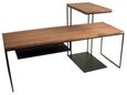 Bastia Teak Wood Slim Coffee with Lamp Table